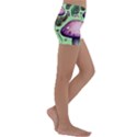 Witchy Forest Mushroom Kids  Lightweight Velour Yoga Shorts View3