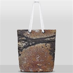 Rustic Charm Abstract Print Full Print Rope Handle Tote (small) by dflcprintsclothing