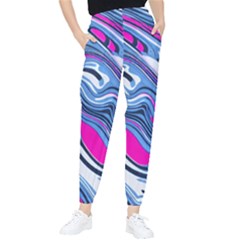 Fluid Art Pattern Tapered Pants by GardenOfOphir