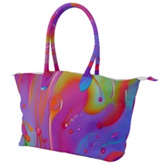 Beautiful Fluid Shapes In A Flowing Background Canvas Shoulder Bag by GardenOfOphir