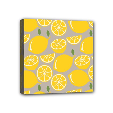 Lemon Background Lemon Wallpaper Mini Canvas 4  X 4  (stretched) by Semog4