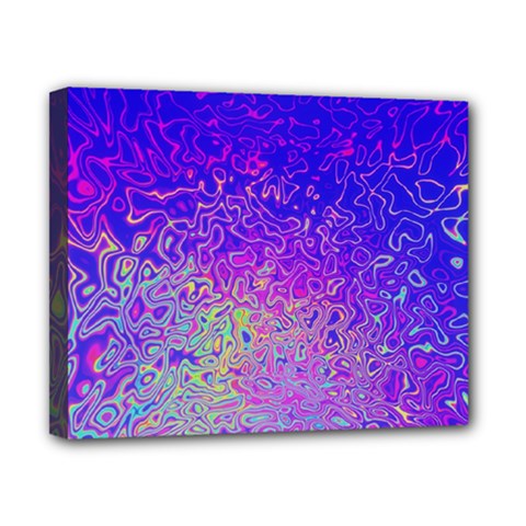 Psychedelic Retrovintage Colorful Canvas 10  X 8  (stretched)
