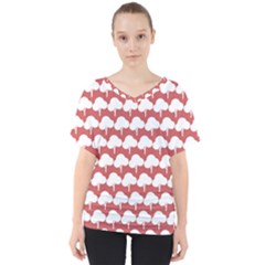 Tree Illustration Gifts V-neck Dolman Drape Top by GardenOfOphir