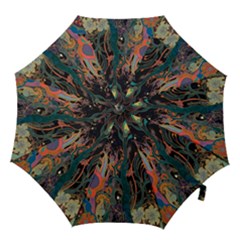 Ai Generated Trees Forest Mystical Forest Nature Hook Handle Umbrellas (large) by Ravend