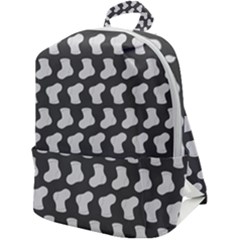 Cute Baby Socks Illustration Pattern Zip Up Backpack by GardenOfOphir