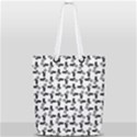 Chooper Motorcycle Drawing Motif Pattern Full Print Rope Handle Tote (Small) View2