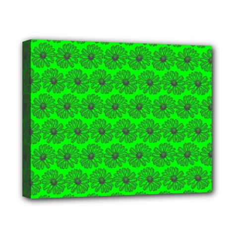 Gerbera Daisy Vector Tile Pattern Canvas 10  X 8  (stretched) by GardenOfOphir