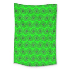 Gerbera Daisy Vector Tile Pattern Large Tapestry by GardenOfOphir