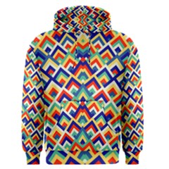 Trendy Chic Modern Chevron Pattern Men s Core Hoodie by GardenOfOphir