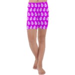 Ladybug Vector Geometric Tile Pattern Kids  Lightweight Velour Capri Yoga Leggings