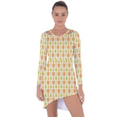 Spatula Spoon Pattern Asymmetric Cut-out Shift Dress by GardenOfOphir