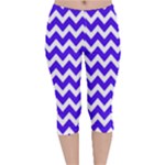 Chevron Pattern Gifts Velvet Capri Leggings 