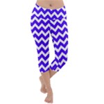 Chevron Pattern Gifts Lightweight Velour Capri Yoga Leggings