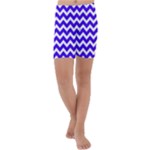Chevron Pattern Gifts Kids  Lightweight Velour Capri Yoga Leggings
