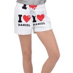 I Love Daniel Women s Velour Lounge Shorts