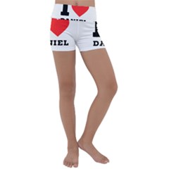 I Love Daniel Kids  Lightweight Velour Yoga Shorts by ilovewhateva