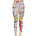 Writing Author Motivation Words Leggings  View1