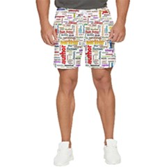 Writing Author Motivation Words Men s Runner Shorts by Semog4