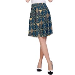 Background Non Seamless Pattern A-line Skirt