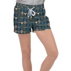 Background Non Seamless Pattern Women s Velour Lounge Shorts by Ravend