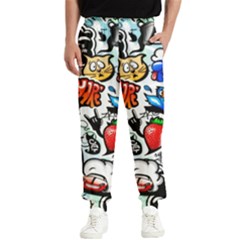 Graffiti Art Cartoon Comic Men s Elastic Waist Pants