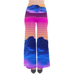 Sun Ultra Artistic 3d Illustration Sunset So Vintage Palazzo Pants by Salman4z