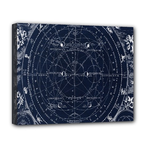 Vintage Astrology Poster Deluxe Canvas 20  X 16  (stretched)