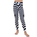 Spider Web Hypnotic Kids  Lightweight Velour Leggings View1