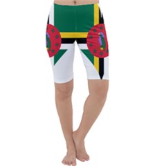 Heart Love Flag Antilles Island Cropped Leggings  by Celenk