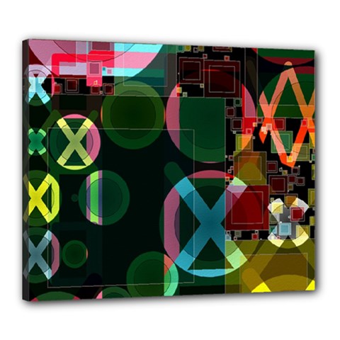 Abstract Color Texture Creative Canvas 24  X 20  (stretched)