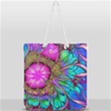Abstract Art Psychedelic Experimental Full Print Rope Handle Tote (Large) View1
