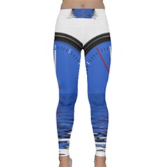The Eleventh Hour Clock Time Catastrophe Classic Yoga Leggings by Wegoenart