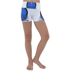 The Eleventh Hour Clock Time Catastrophe Kids  Lightweight Velour Yoga Shorts by Wegoenart