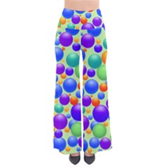 Background Pattern Design Colorful Bubbles So Vintage Palazzo Pants by Ravend