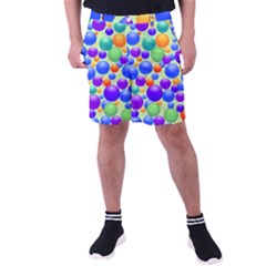 Background Pattern Design Colorful Bubbles Men s Pocket Shorts by Ravend