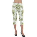 Background Pattern Texture Design Wallpaper Lightweight Velour Capri Leggings 