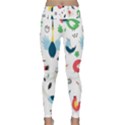 Vector Set Isolates With Cute Birds Scandinavian Style Lightweight Velour Classic Yoga Leggings View1
