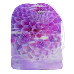 Dahlia Blossom Bloom Dahlias Fall Drawstring Pouch (3xl) by danenraven