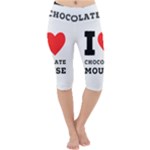 I love chocolate mousse Lightweight Velour Cropped Yoga Leggings