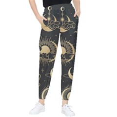 Asian-seamless-pattern-with-clouds-moon-sun-stars-vector-collection-oriental-chinese-japanese-korean Women s Tapered Pants by Salman4z