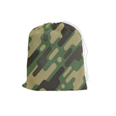 Camouflage-pattern-background Drawstring Pouch (large) by Salman4z