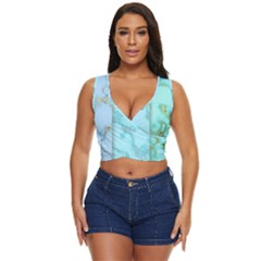 Background Marble Set Women s Sleeveless Wrap Top by pakminggu