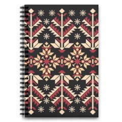 Vector Illustration Of Ukrainian Folk Seamless Pattern Ethnic Ornament Border Element Traditional 5 5  X 8 5  Notebook by pakminggu