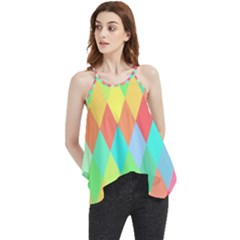 Low Poly Triangles Flowy Camisole Tank Top by danenraven