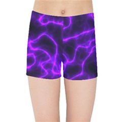 Purple Pattern Background Structure Kids  Sports Shorts by danenraven