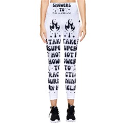 I Take A Super Hot Shower To Practice Burning In Hell Pocket Leggings  by sidiakram
