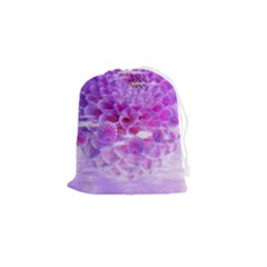 Dahlia Blossom Bloom Dahlias Fall Drawstring Pouch (small) by danenraven