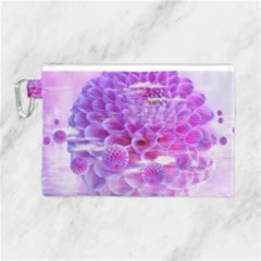 Dahlia Blossom Bloom Dahlias Fall Canvas Cosmetic Bag (large) by danenraven
