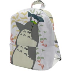 My Neighbor Totoro Cartoon Zip Up Backpack by Mog4mog4