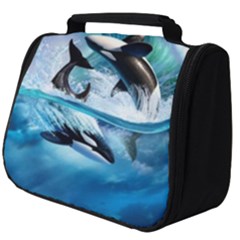 Orca Wave Water Underwater Full Print Travel Pouch (big) by Mog4mog4